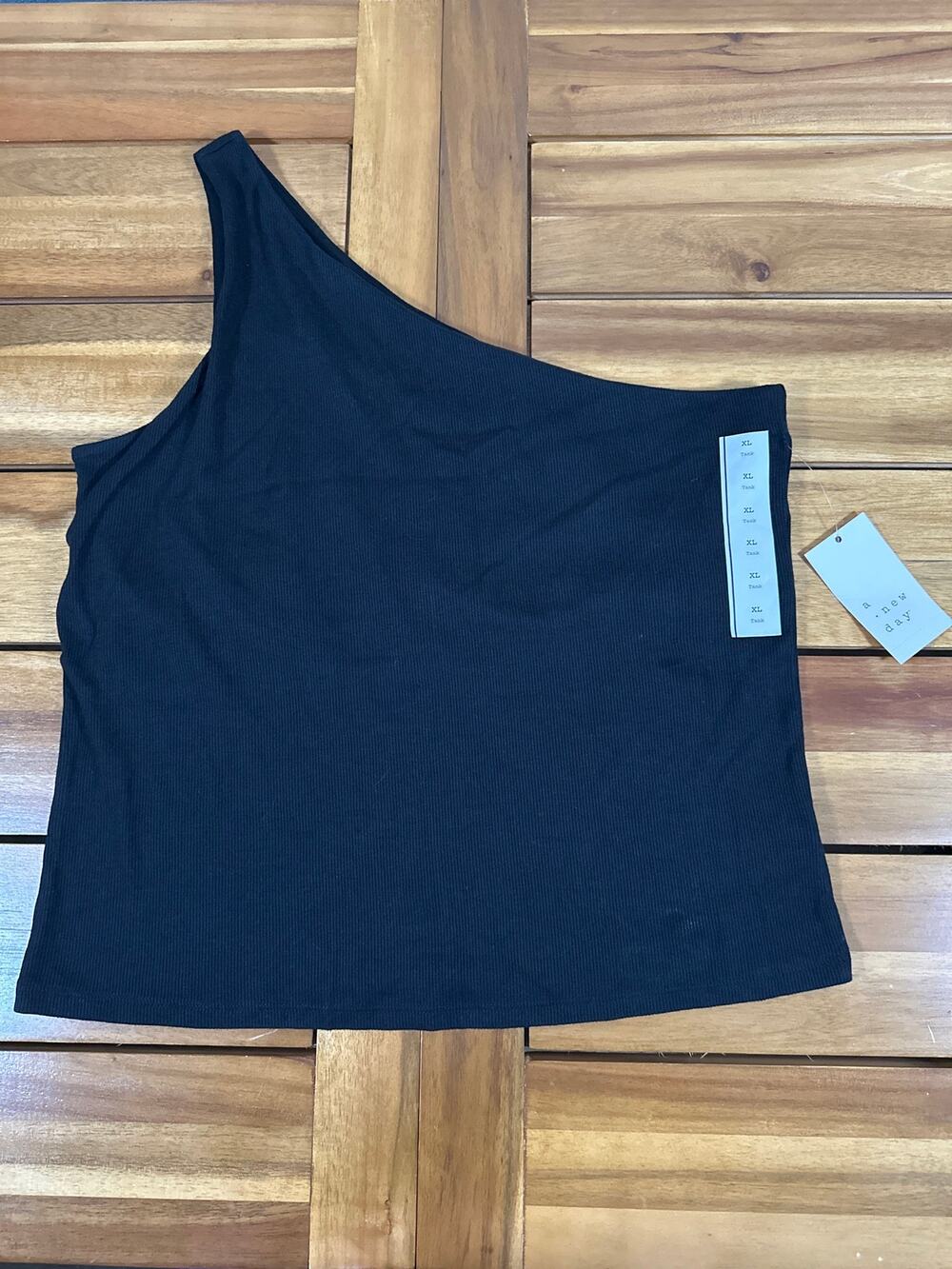 NWT Black A New Day XL Women’s One Shoulder Knit Tank